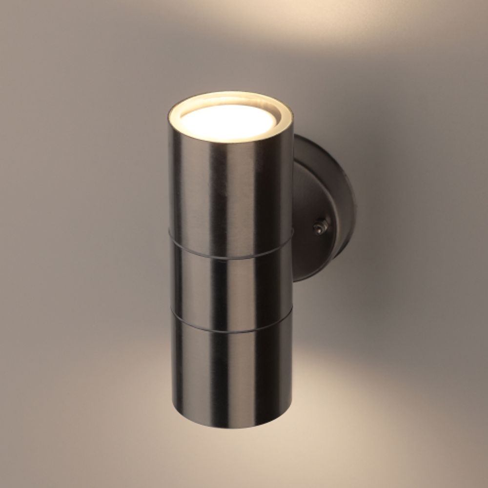 Светильник декоративный настенный ЭРА WL16 под лампу MR16 GU10 IP54 хром для интерьера и фасадов зданий