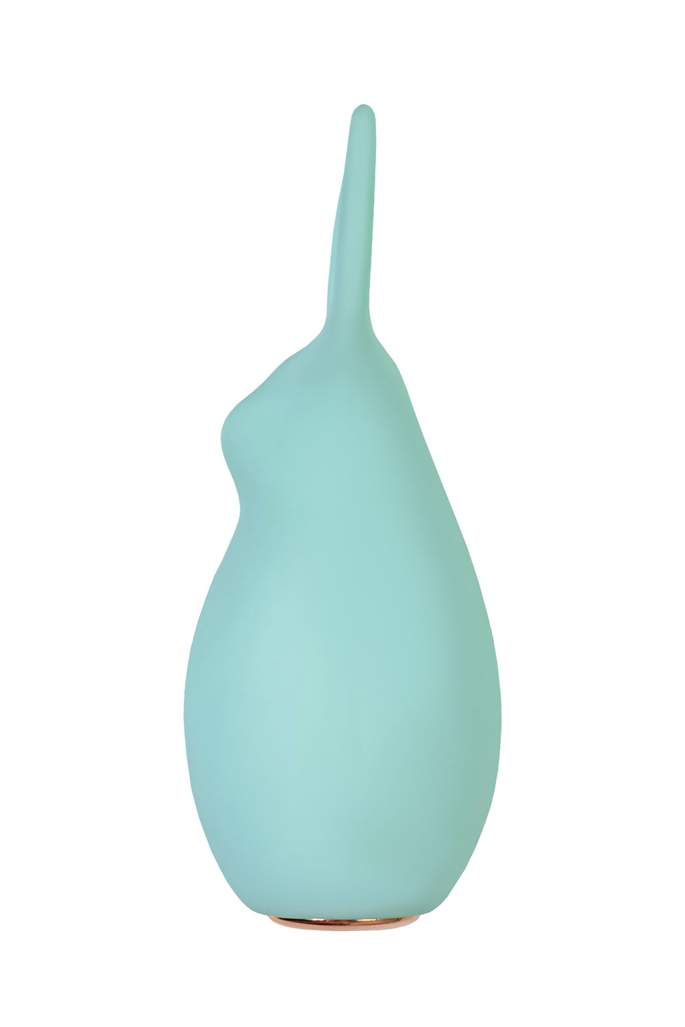 Вибратор Штучки-Дрючки, Mr. Moose, бирюзовый, силикон, 9,5 см