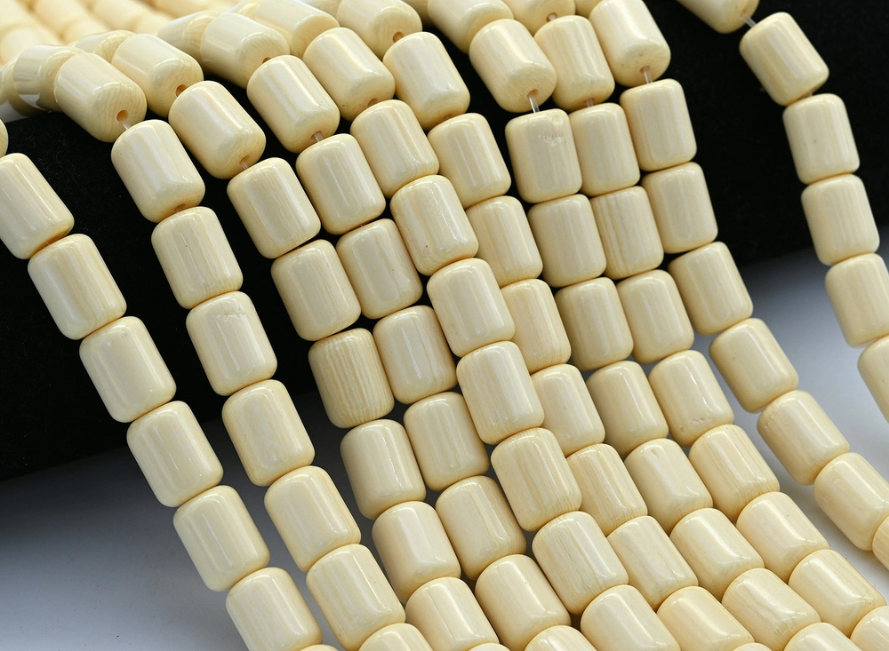 63503 Слоновая кость (имит.) цилиндр 13*10мм, 39см