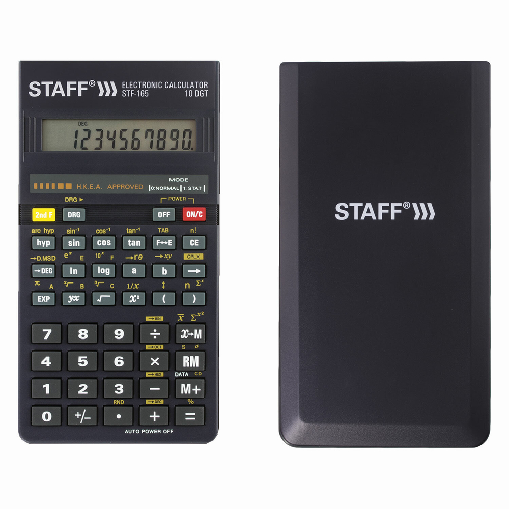 Калькулятор инженерный STAFF STF-165 (143х78 мм) 128 функций 10 разрядов