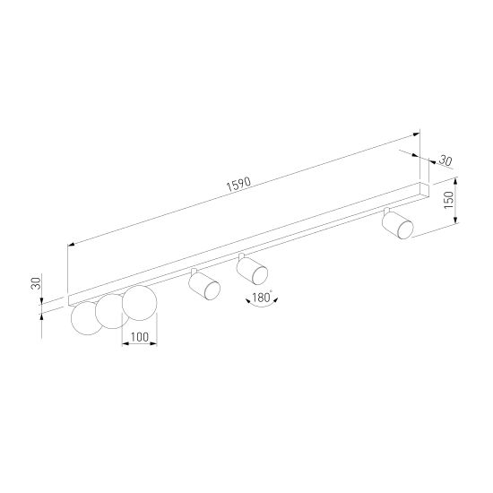 10003 / потолочный светильник / Vox
