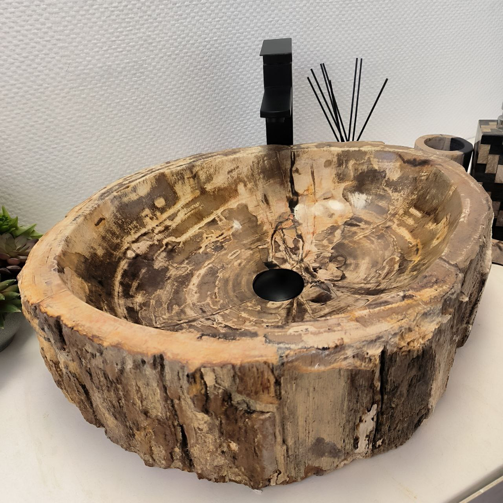 Раковина из окаменелого дерева OD-62492 57*47*16