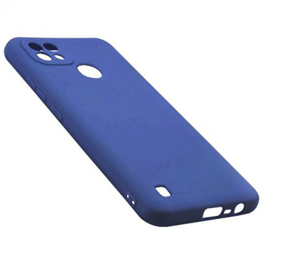 Накладка Realme C21 силикон матовый Dark Blue Zibelino