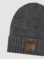 Шапка вязаная с отворотом Mjölk Серый меланж