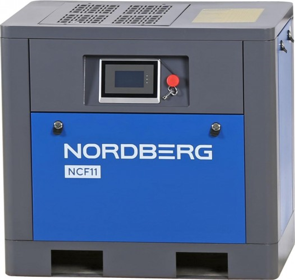 Компрессор винтовой NORDBERG NCF11 c частотн. преобразователем, 7,5 квт, 10 бар, 850 л/мин, без ресивера NCF11