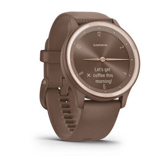 Смарт-часы Garmin Vívomove Sport Cocoa Case and Silicone Band with Peach Gold Accents 010-02566-02