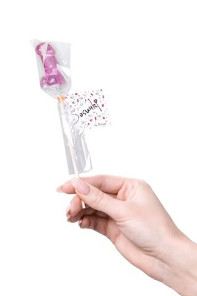 Набор из 2 мини-леденцов в форме члена со вкусом айриш крим (Цвет: розовый)