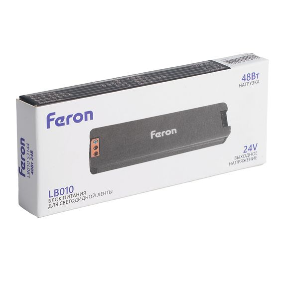 Трансформатор электронный для светодиодной ленты 300W 12V IP67 (драйвер), LB007 Feron 53144