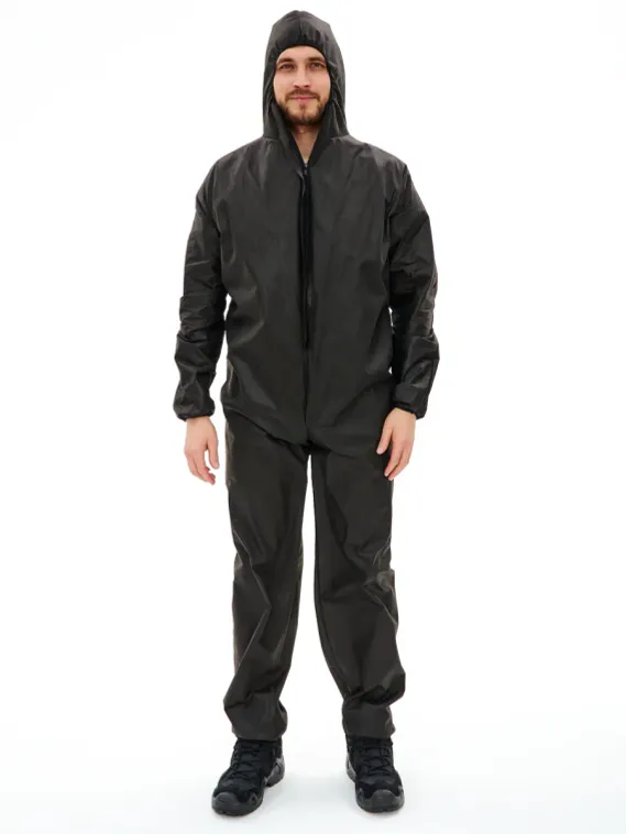 Защитный комбинезон Каспер 40гр/м2.,одноразовый черный