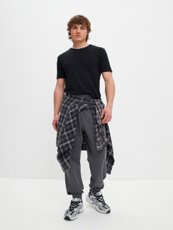 Брюки спортивные свободные с утяжкой на талии