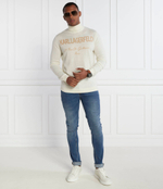 Хлопковый гольф knit Karl Lagerfeld - кремовый(655020 534399)