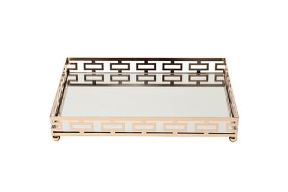 Поднос декоративный 35x25см Garda Decor золотой