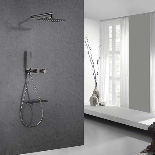 Душевая система Abber Rund AF8750NG с термостатом Никель