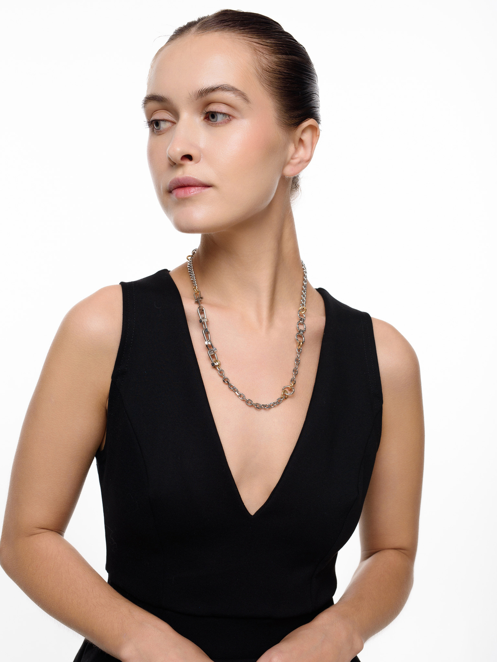 Колье "Mixed Metal Links" Bicolor