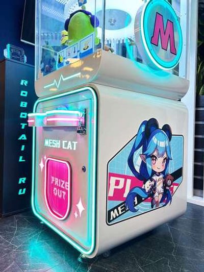 Призовой автомат прищепка "Mesh cat"