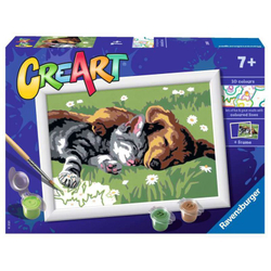 Ravensburger - CreArt Книжка-раскраска для детей Спящий котенок с собакой 289301