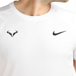 Мужское теннисное поло Nike Dri-Fit RAFA MNK Challenger T-Shirt Men - White