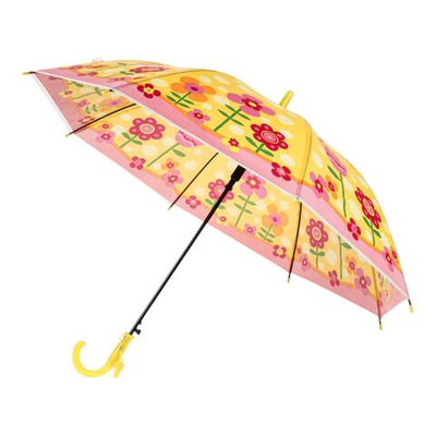 Зонт Цветы зеленый, д-50 см, длина 62 см, с-30185