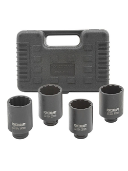 Головки ударные глубокие, набор 4пр., 1/2''(12гр.) FORCEKRAFT FK-4045-9MPB