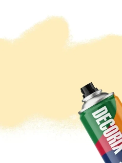 Краска бежевая в баллончике глянцевая акриловая DECORIX - "Кремовая" эмаль аэрозольная для любых поверхностей 520 мл