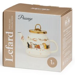ЧАЙНИК LEFARD ЭМАЛИРОВАННЫЙ, СЕРИЯ PASSAGE, 1,0Л ПОДХОДИТ ДЛЯ ИНДУКЦИОН.ПЛИТ