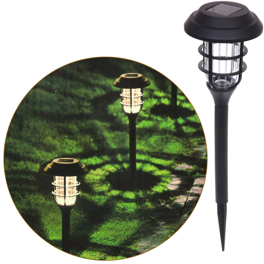Фонарь садовый «Средневековье» 12*42 см, на солнечной батарее (свечение теплый белый) 1 LED