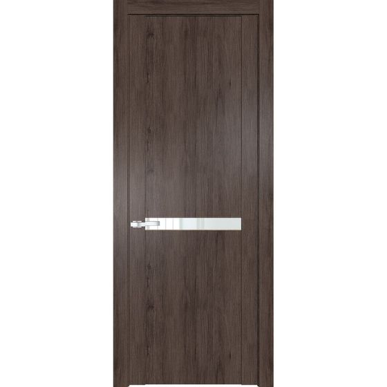 Межкомнатная дверь Profil Doors 1.4N дуб тобакко стекло белый лак