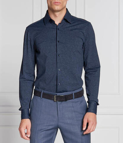 рубашка p-hank-kent-c1-222 BOSS BLACK - темно-синий(50478730)