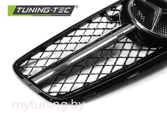 Решетка радиатора C63 STYLE GLOSSY BLACK-CHROME для Mercedes C W204