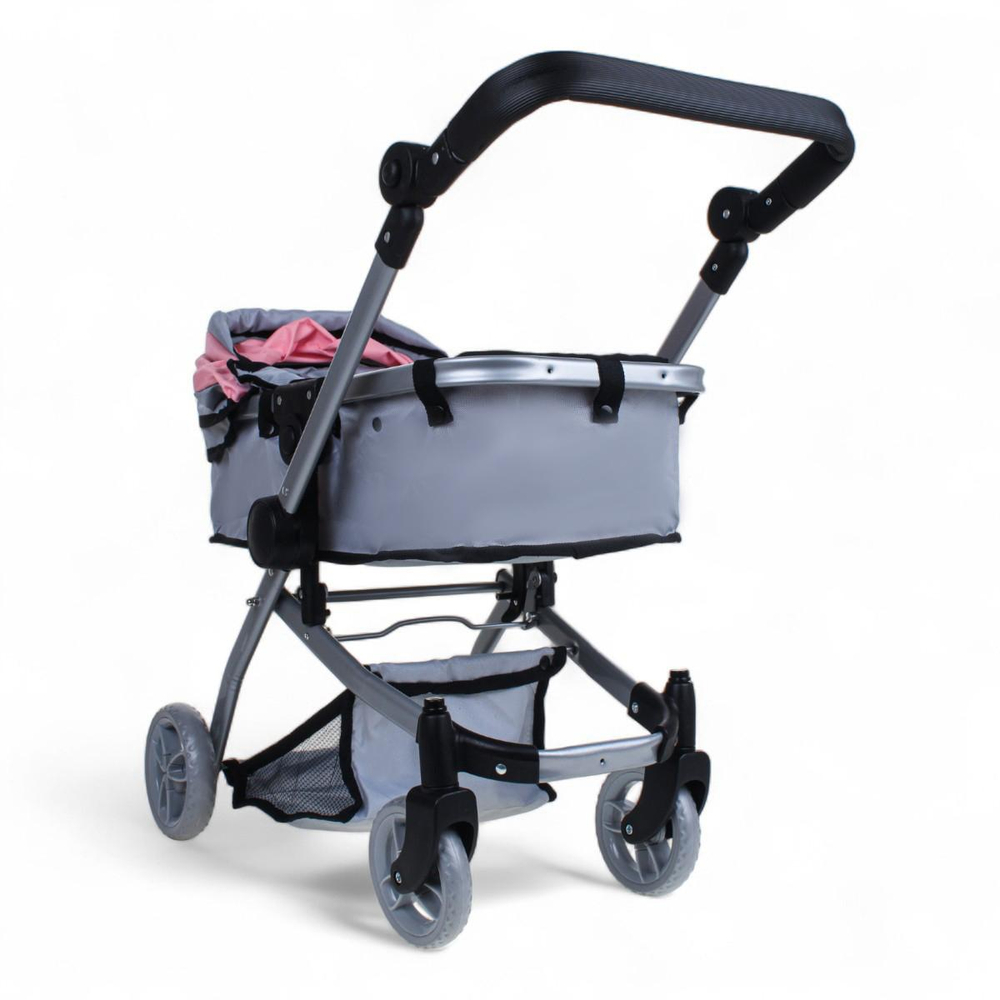 Коляска-трансформер д/кукол 53,5*35,5*63см. 2 колеса вращ, коробка FL9192