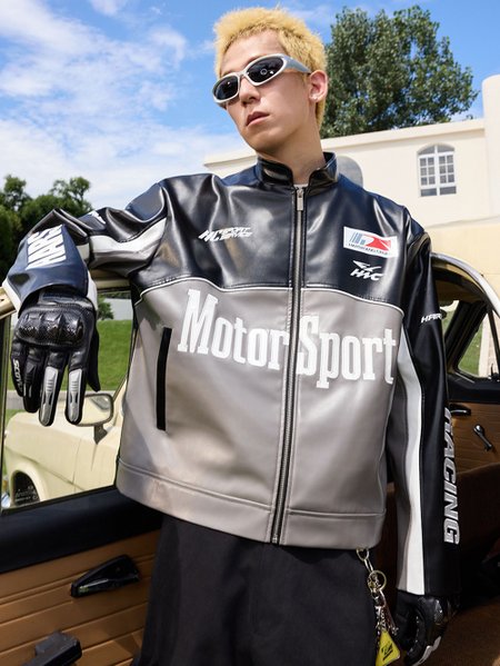 Кожаная куртка HARSHandCRUEL "Motorsport" Leather Racing Jacket