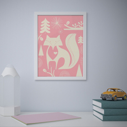 IKEA BILD  (ИКЕА БИЛД)  -  Плакат, Лесные существа 2, 30x40 см