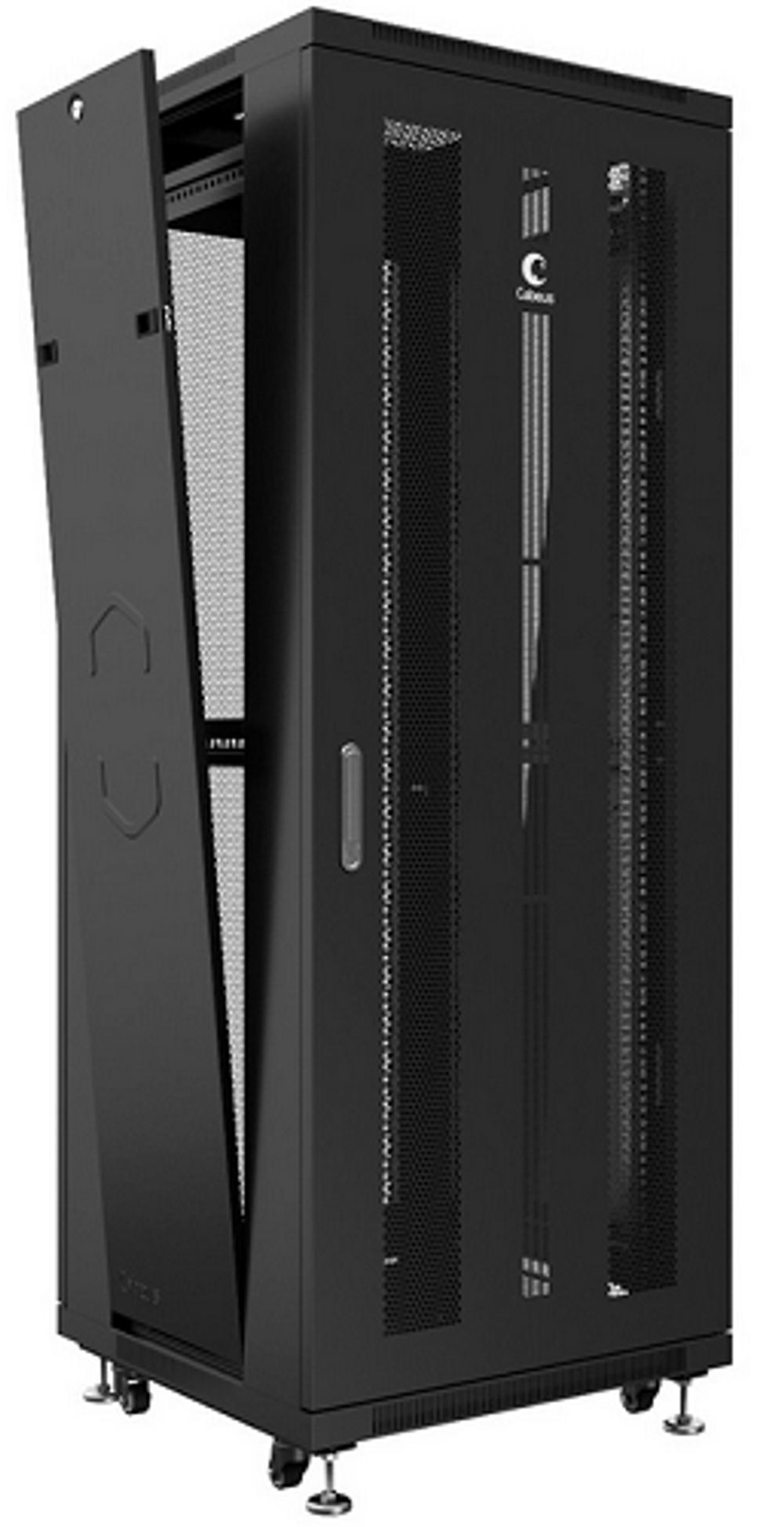 Шкаф напольный 19", 32U Cabeus ND-05C-32U60/80-BK
