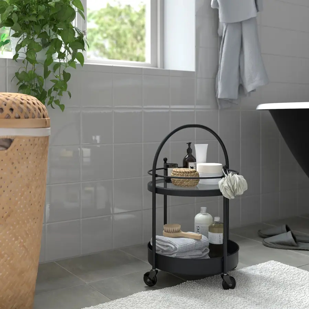 Тележка - IKEA FRÖSJÖN /FRОSJОN / ФРЕЗЬЕН ИКЕА,  55х35 см,  черный