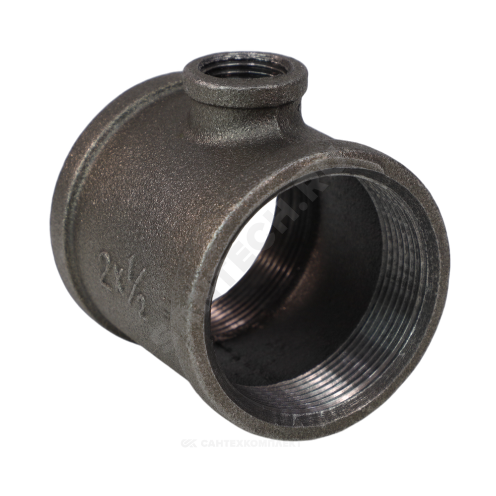 Тройник переходной чугун Ду 25х15 (1"х1/2") ВР/ВР Fittex PLUS