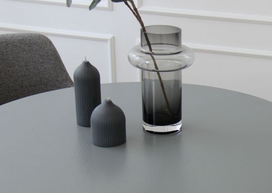 Стол обеденный Type D 100 см основание D 43 см (серый)