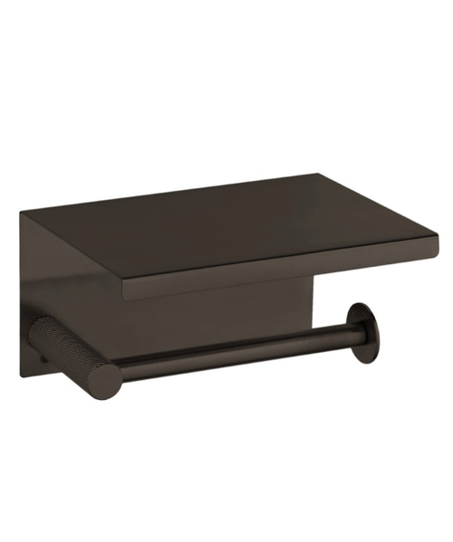 Boheme Держатель для туалетной бумаги с крышкой Uno Gun Metall