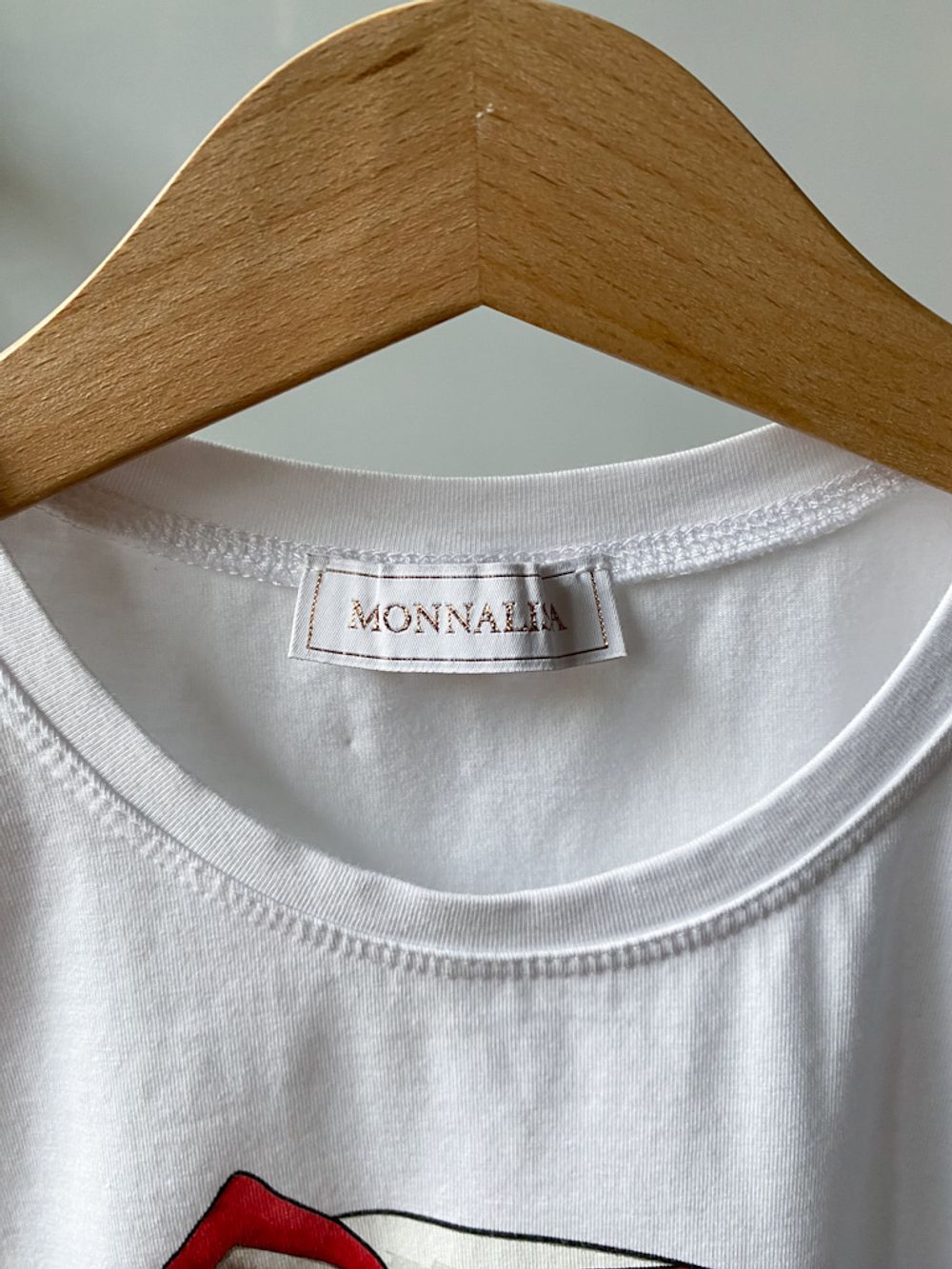 Хлопковая футболка Monnalisa, 128