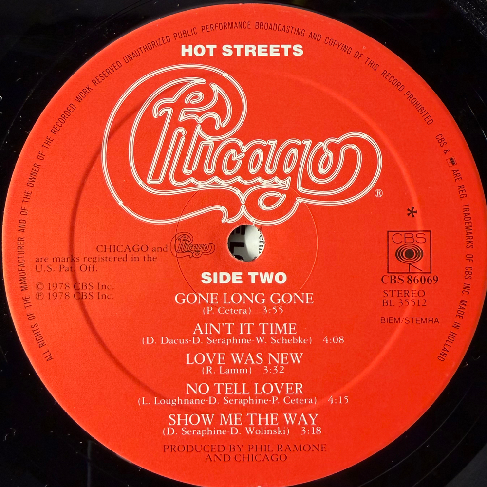 Chicago - Hot Streets (Голландия 1978г.)