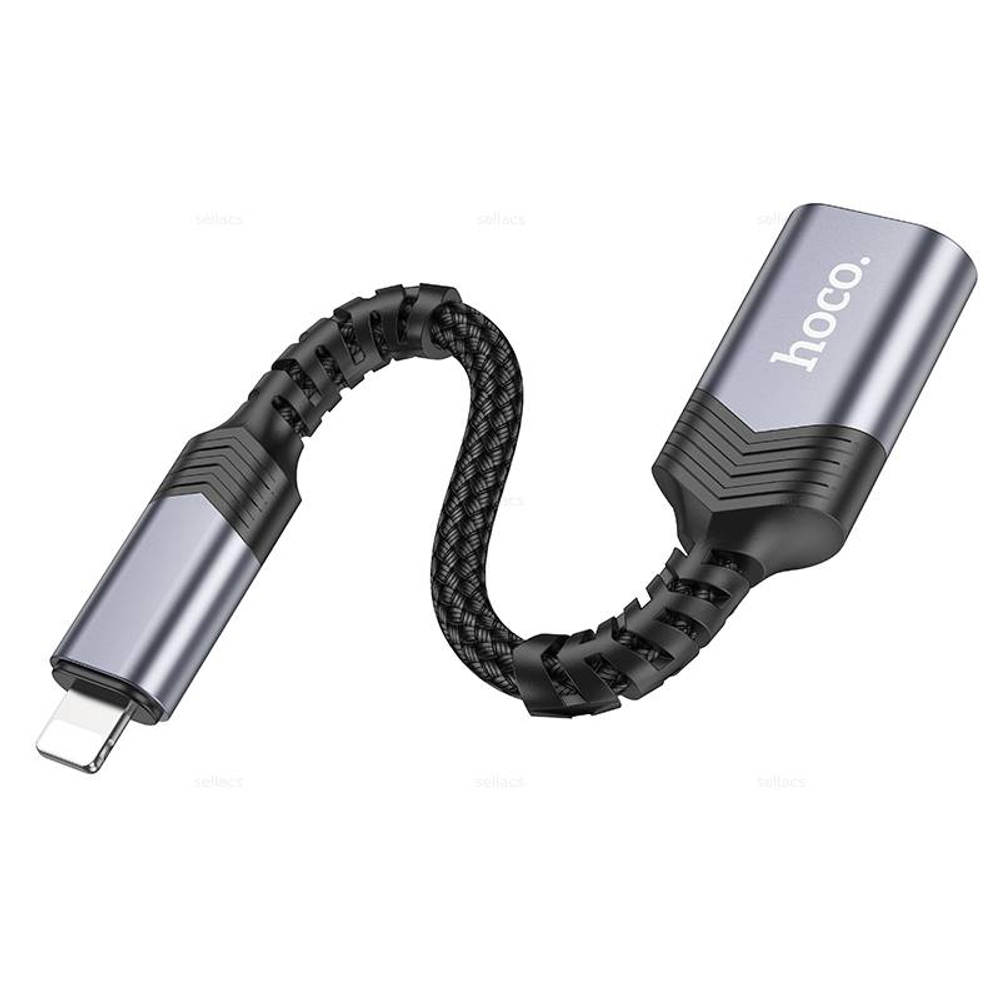 Преобразователь Lightning-папа в USB-мама 2.0 Hoco UA24