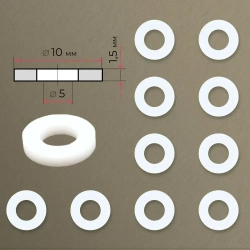 Прокладка под манометр фторопластовая 5 шт. М12х1,5, G1/4