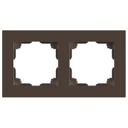 Рамка для розеток и выключателей Intro Accent 6-502-08 на 2 поста, СУ, бронза | Intro