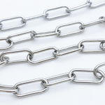 Цепочка, сталь, размер звена 17*7 мм, цена за 50 см