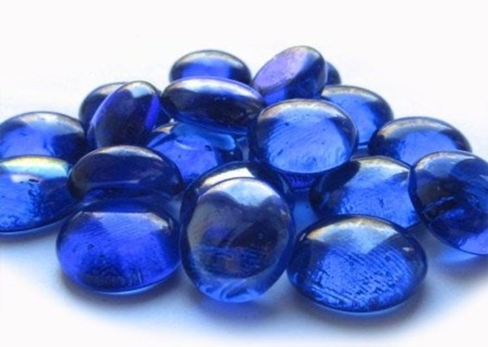 Камни стеклянные декоративные (Синии)