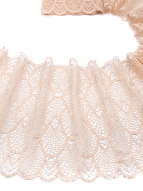 03-182 ОПТ Кружево эластичное 22 см, телесный 126