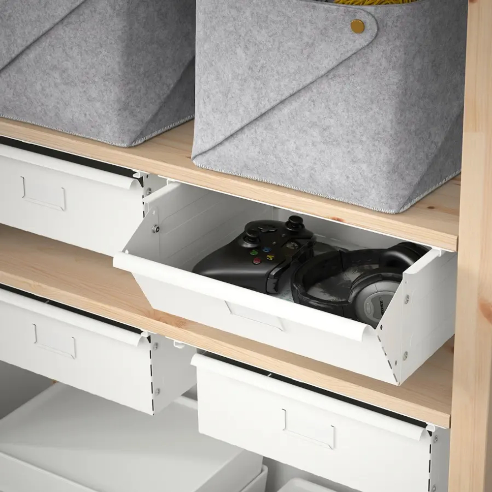 Ящик - IKEA IVAR/ИВАР ИКЕА, 14х30х39 см, белый