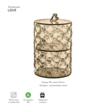 Набор кофетниц love, акрил, бежевый, 2 шт.