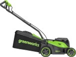 Газонокосилка аккумуляторная GREENWORKS 2520707 2x24V, 36 см, бесщеточная, без АКБ и ЗУ