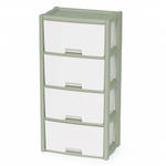 Комод 4-х секционный "Колорит" (зеленый)