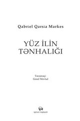 Yüz ilin tənhalığı